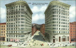 Boston & New house Bldgs Postcard