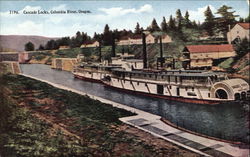 Cascade Locks Postcard
