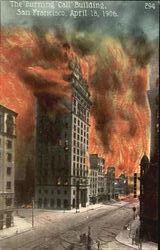 The Burning Call Building Postcard