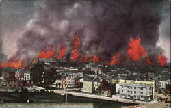 The Great Fire San Francisco, CA Postcard Postcard