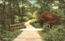 Path At Kitchen Lane Bridge, Wissahickon Postcard