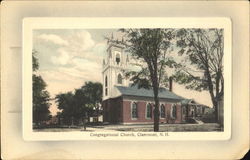 Congregational Church Claremont, NH Postcard Postcard