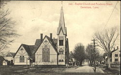 Baptist Church And Academy Street Postcard