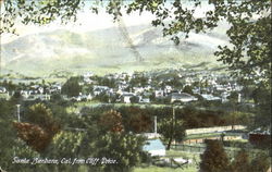 Santa Barbara From Cliff Drive California Postcard Postcard