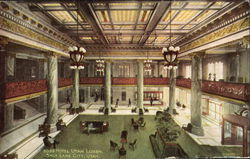 Hotel Utah Lobby Postcard