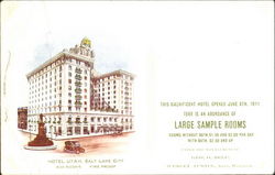 Hotel Utah Salt Lake City, UT Postcard Postcard