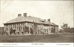 Palmer Hall, Colorado College Postcard