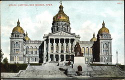 State Capitol Des Moines, IA Postcard Postcard