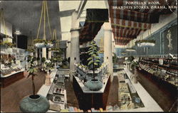 Pompeian Room, Brandeis Stores Postcard