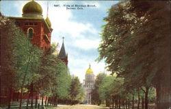 Vista Of Sherman Street Postcard