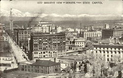 Birdseye View Of Denver From State Capitol Colorado Postcard Postcard