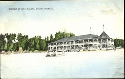 Kursaal At Lake Manawa Council Bluffs, IA Postcard Postcard