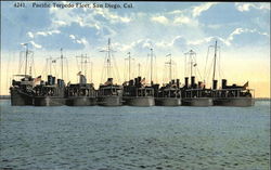 Pacific Torpedo Fleet Postcard
