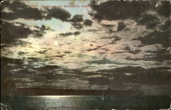 Elliott Bay By Moonlight Scenic, WA Postcard Postcard