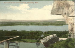 From The Rocks Of Barn Bluff Postcard