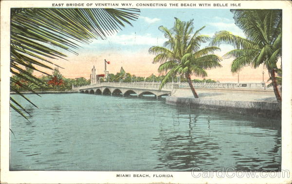 East Bridge Of Venetian Way Miami Beach Florida