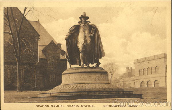 Deacon Samuel Chapin Statue Springfield Massachusetts
