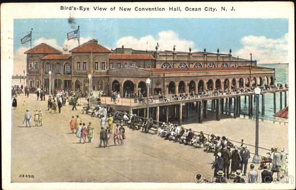 Bird's Eye View Of New Convention Hall Ocean City, NJ