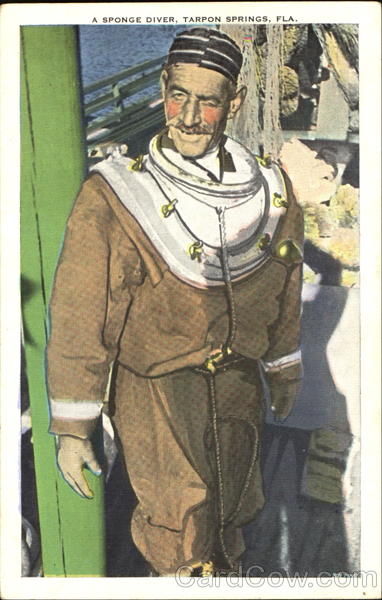 A Sponge Diver Tarpon Springs Florida