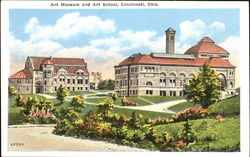 Art Museum And Art School Cincinnati, OH Postcard Postcard