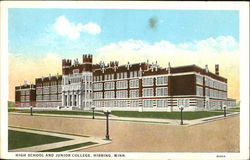 High School And Junior College Hibbing, MN Postcard Postcard