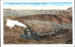 Mesaba Mountain Open Pit Mine Postcard