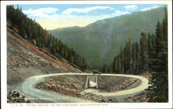 Spiral Bridge On The Cody Road, Yellowstone Park Postcard