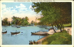 Chamonoux Lake, Fairmount Park Postcard