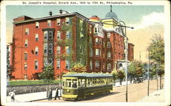 St. Joseph's Hospital, Girard Ave., 16th to 17th St. Postcard