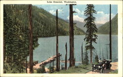 Lake Crescent Scenic, WA Postcard Postcard