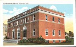 Decatur Post Office Alabama Postcard Postcard