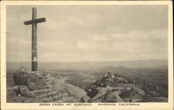 Serra Cross, Mt. Rubidoux Riverside, CA Postcard Postcard