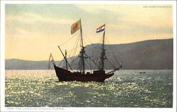 The Landing Of Hendrick Hudson Boats, Ships Postcard Postcard