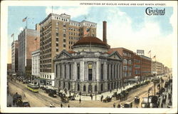 Intersection Of Euclid Avenue, East Ninth Street Postcard
