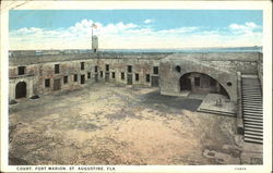 Court Fort Marion Postcard