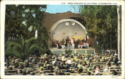 Band Concert In City Park Clearwater, FL Postcard Postcard