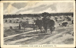 A General View Camp A. A. Humphreys Postcard
