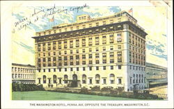 The Washington Hotel, Penna Ave. District Of Columbia Washington DC Postcard Postcard