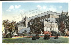 Horticultural Hall, Fairmount Park Philadelphia, PA Postcard Postcard