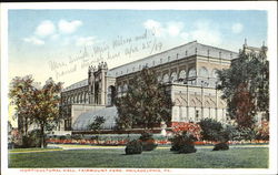 Horticultural Hall, Fairmount Park Postcard