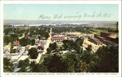 East Bottoms And The Missouri River Postcard