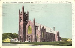 St. Mary's Catholic Church Potsdam, NY Postcard Postcard