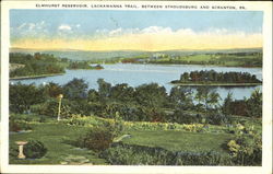 Elmhurst Reservoir Scenic, PA Postcard Postcard