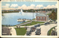 Reservoir, Highland Park Postcard