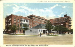 Majestic Hotel-Bath House Marlin, TX Postcard Postcard