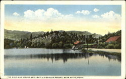 The Nine Mile House And Lake Butte, MT Postcard Postcard