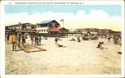 Emergency Hospital On The Beach Postcard
