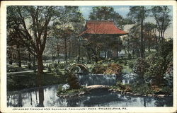 Japanese Pagoda And Gardens, Fairmount Park Postcard