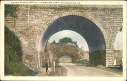 Girard Avenue Bridge, Fairmount Park Postcard
