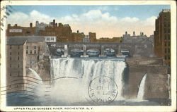 Upper Falls-Genesee River Postcard